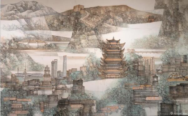 汪家芳《大爱中华》中国画